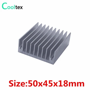 (30pcs/lot) 50x45x18mm Aliuminio heatsink radiatorių chip LED, VGA, RAM, GPU VGA kompiuterio 