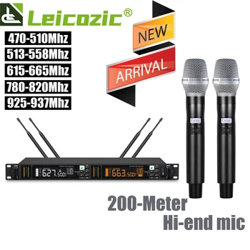 Leicozic Profesionalių Belaidžių Mikrofonų Skaitmeninis 200M Etape Microfone Dinaminis UHF Microfono Tinka Originalios Kapsulė Beta87 Beta58a