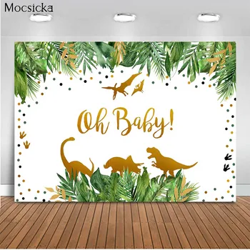 MOCSICKA Oh Baby Fone Džiunglėse-Laukinių Gyvūnų Fone Apdailos Stilius Baby Shower Nuotrauka Fone Fotografijos Reklama