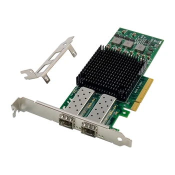 ST7321 Broadcom NetXtreme BCM57810 Serverio Tinklo plokštė PCIeX8, kad 2XSFP+Optinio Pluošto LC 10 Gigabit Ethernet Tinklo plokštė
