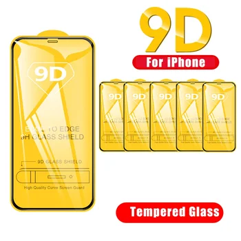 20-50Pcs 9D Grūdintas Stiklas IPhone 11 12 13 Pro Max 7 8 Plius Screen Protector, IPhone 13 14 XS MAX X XR Visiškai Padengti Stiklo