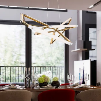 LED pakabukas lempa prabanga šiuolaikinės Šiaurės šalių Valgomasis apdailos minimalistinio interjero kambarį šviestuvo šviesos