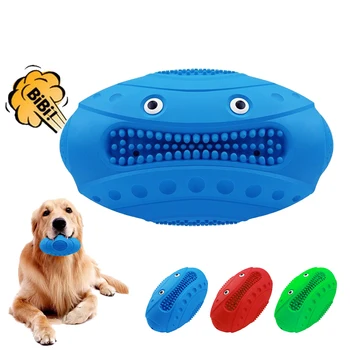 Šuo Kramto Žaislą Daugiafunkcinis Dantų Valymas ir Dantenų Masažas Kietas Žaislai su Gamtos Ruožas Gumos Dideliems ir Vidutinio Šuo