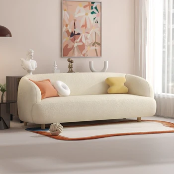 Kambarį Minimalistinio Sofa 3 Seat Naujų Kinijos Vidurio Amžiaus Tiesiai Ergonomiškas Sofos Europos Komfortą Sofa Inflavel Baldai