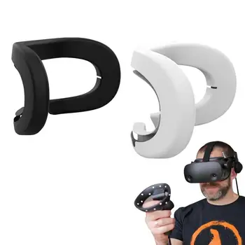 VR Ausines Veido Pagalvės 2vnt Silikono Sąsaja Padengti Pagalvėlių Virtualios Realybės Skalbti Lightproof Anti-Nuotėkio Masque VR