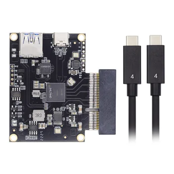 Cy JHL7440 Chipset PCI-E USB4 Kortelės Tipas-C USB4.0 Uostus, PCI Express SSD Kortelę 4x 40Gbps Keitiklis su Laidu už Grafikos Plokštę