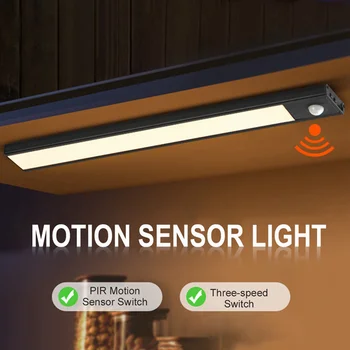 Pažangi indukcijos LED Kabineto Reguliuojamas Šviesos Ryškumas USB Įkrovimo Sienos Miegamajame Armoires De Chambre Naktį Lempa