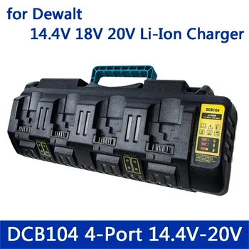 Naujas Dewalt 14.4 V 18V 20VLithium Baterijos Kroviklis DCB104 DCB102 Li-Ion Baterija DCB118 DCB1418 DCB140 DCB183 DCB200 USB Out 5V