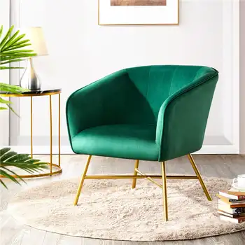 Alden Dizaino Aksomo Klubo Akcentas Kėdė, Žalia baldai gyvenamasis kambarys šiaurės sofos, sofos