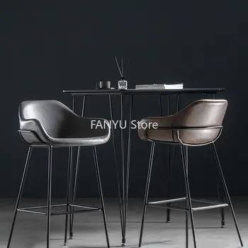 Nordic Dizainas Atsipalaiduoti Baro Kėdės Namų Šiuolaikinės Minimalistinės Kūrybos Baro Kėdės Priėmimo Taburetes Cocina De Baldai WZ50BC