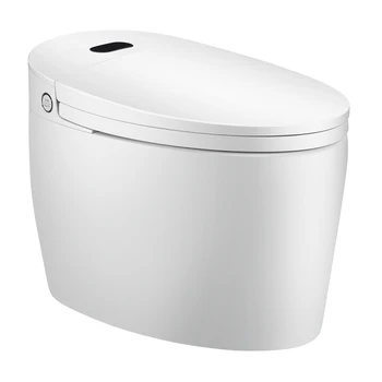 Modernus vonios kambarys sustabdytas santechnikos dizaino vienas gabalas kabo unitazo automatinė Dubajus p-trap smart protingas tualetas