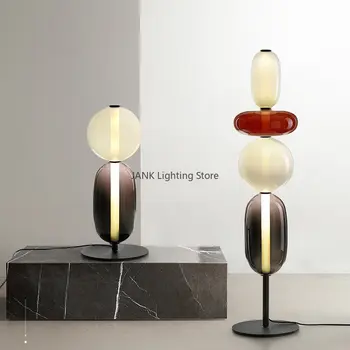 Naujas dizainas Bomma Spalvinga Stiklo Stalo Lempa Naktiniai valgomasis Parodų Salė namas LED dekoras apšvietimas Nuolatinis šviesos