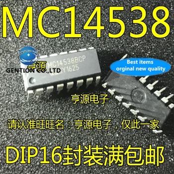 10vnt MC14538 MC14538BCP KRITIMO akcijų 100% nauji ir originalūs