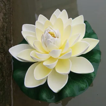 18cm Dirbtinių Vandens Lelija Plūduriuojantis Lotus Netikrą Floweres Tvenkinys, Akvariumo Dekoras Spalvotų Namų Dekoro Vestuvių Valentino Dieną