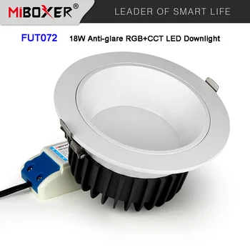 Miboxer 6W 12W 18W RGBCCT Anti-glare LED Downlight AC 110V, 220V Pritemdomi LED Lubų šviesos Smart Patalpų lempos 2.4 G Nuotolinio Valdymo