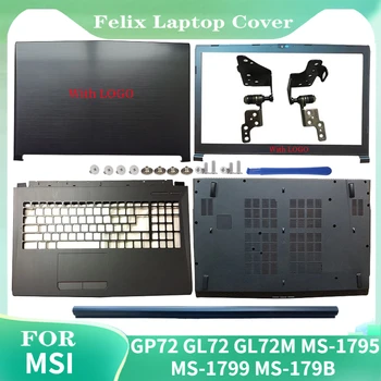 NAUJAS MSI GP72 GL72 GL72M MS-1795 MS-1799 MS-179B Nešiojamas LCD Back Cover/Front bezel/Vyrių/Palmrest/Apačioje Plastiko Atveju