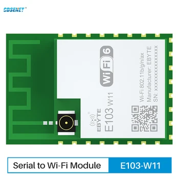 WIFI6 BLE5.1 Modulis CDSENET E103-W11 Komandų Didelės Spartos Duomenų Skaidrus Perdavimo MQTT OTA mažo Dydžio, Nuoseklusis Prievadas