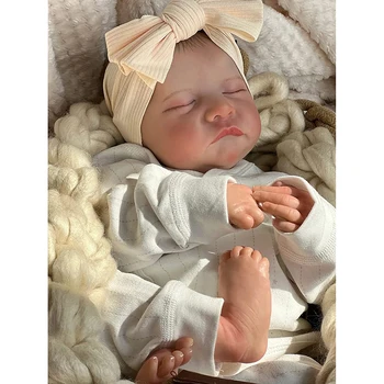 48CM Miega Naujagimis Baby Doll, Kad Atrodo Realus Gyvas Kūdikiams Realus Kūdikių Levi Gyvenimo Dydžio Lėlės Vaikams
