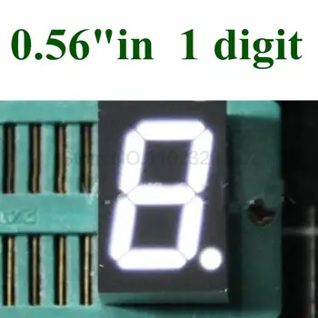 20PCS 7 Segmentų Balta LED Ekranas, skirti 0,56 colių 1 Bit Skaitmeninis Vamzdžių Plastiko, Metalo Bendro ANODO(Nixie vamzdis)
