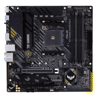 ASUS TUF ŽAIDIMŲ B450M-PRO S AMD B450 (AM4) Micro ATX Žaidimų Plokštė su PCIe 3.0, dual M. 2, 10 DrMOS Galios Pakopos, 1x2.5Gb