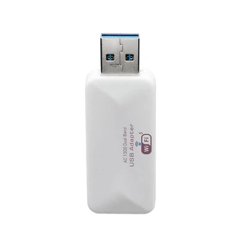 Mini USB Wifi Adapteris Wifi Tinklo plokštė Dviguba Juosta 2.4 G/5 G 1300Mbps Antena 
